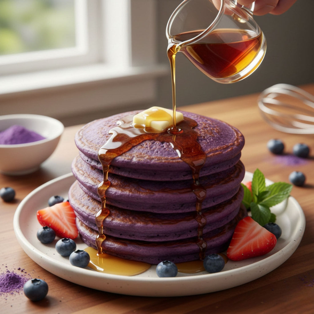 Pancakes à l'Ube