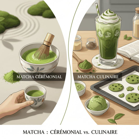 Matcha culinaire vs cérémonie : différences et usages