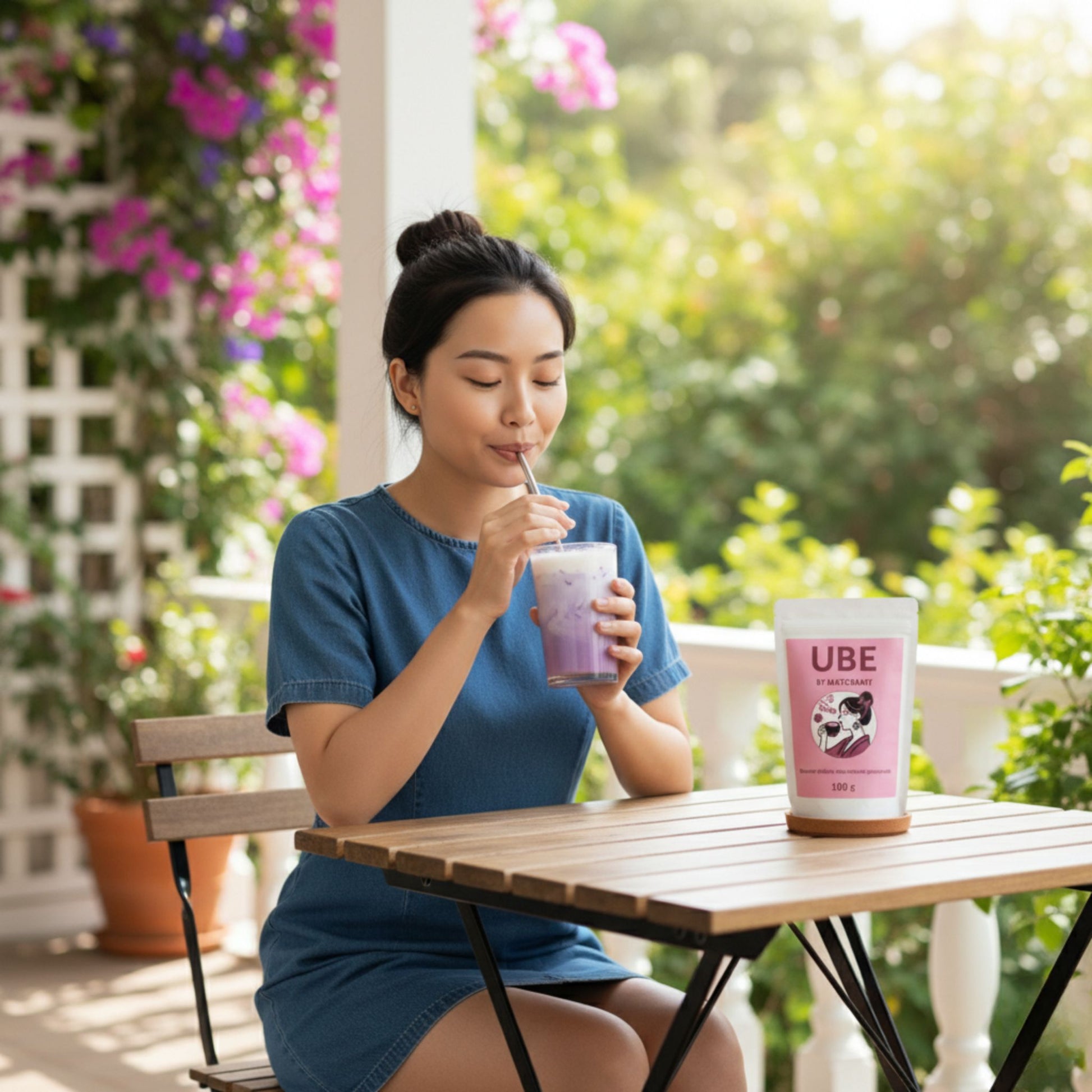 ube latté boisson